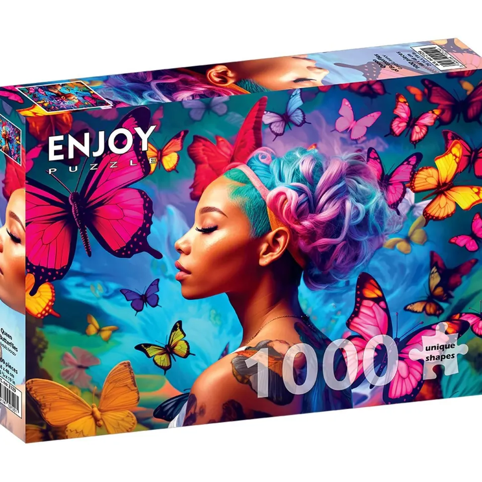Puzzle 1000 Pièces : Reine des Papillons - EnjoyPuzzle