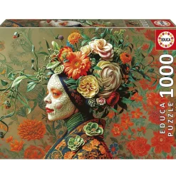 Puzzle 1000 pièces : REINE LÉZARD - Educa