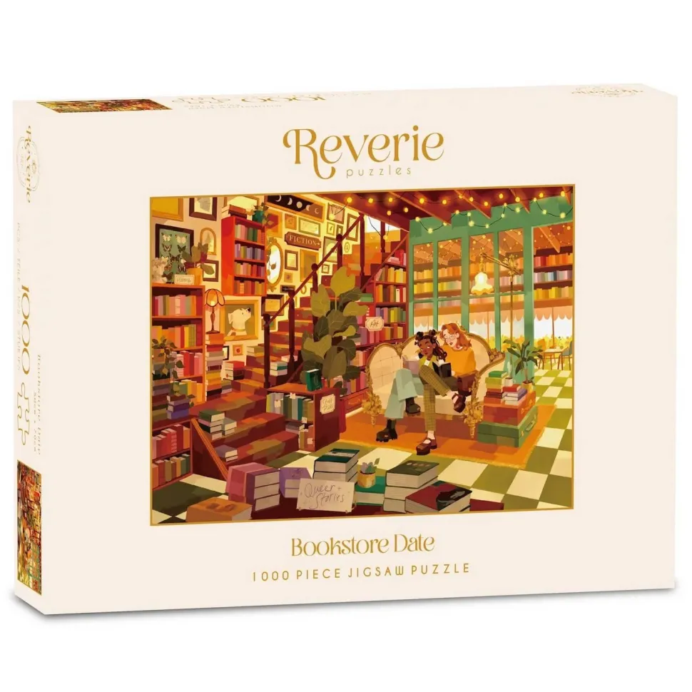 Puzzle 1000 pièces : Rendez-vous à la librairie - Reverie Puzzle