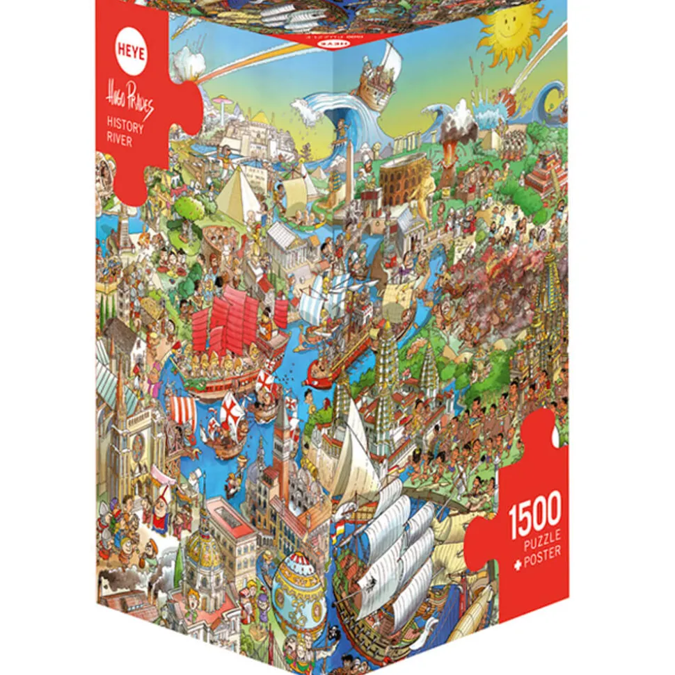 Puzzle 1500 pièces : Rivière de l'Histoire, Hugo Prades - Heye