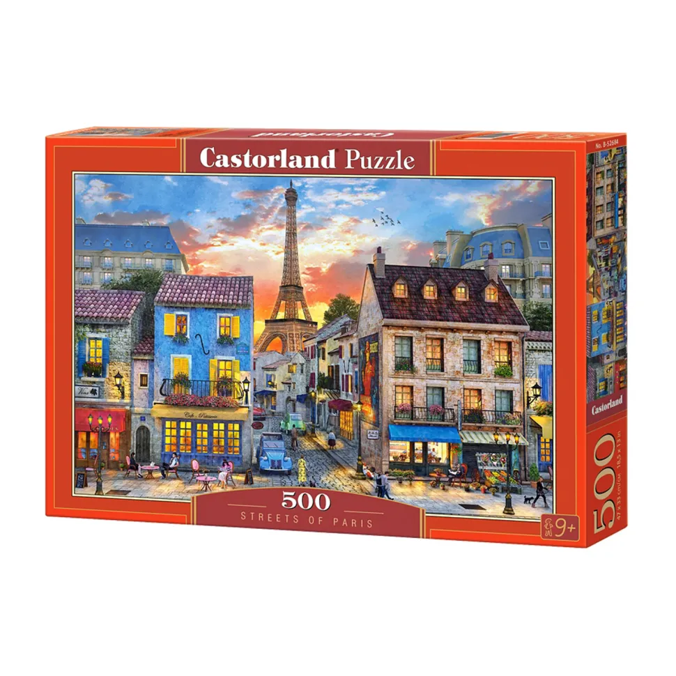 Puzzle 500 pièces : Rues de Paris - Castorland