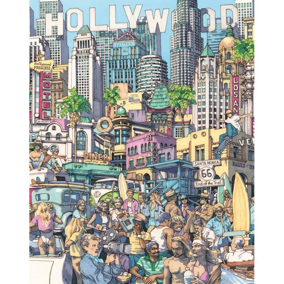 Puzzle 500 pièces : Rêve californien - New York Puzzle Company
