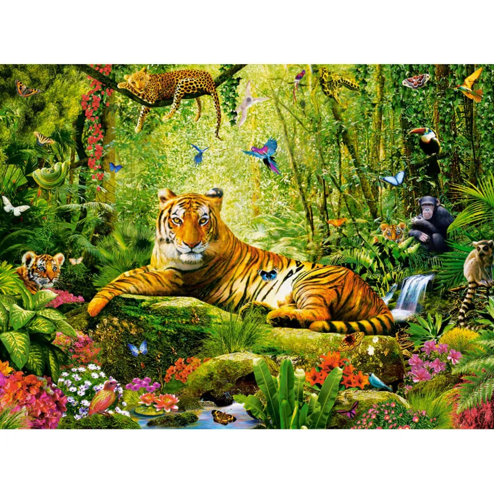 Puzzle 500 pièces : Sa Majesté le Tigre - Castorland