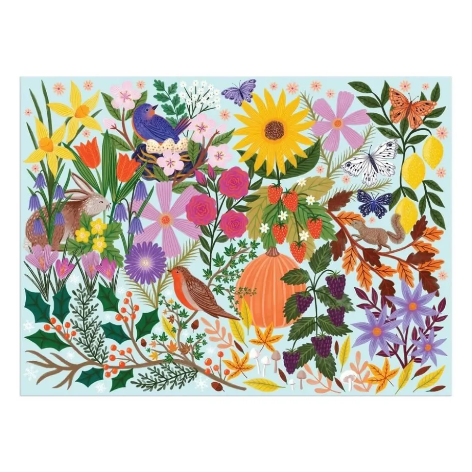 Puzzle 1000 pièces : Saisons fleuries - Galison