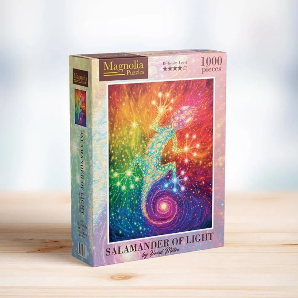 Puzzle 1000 pièces : Salamandre de Lumière - Édition Spéciale David Mateu - Magnolia