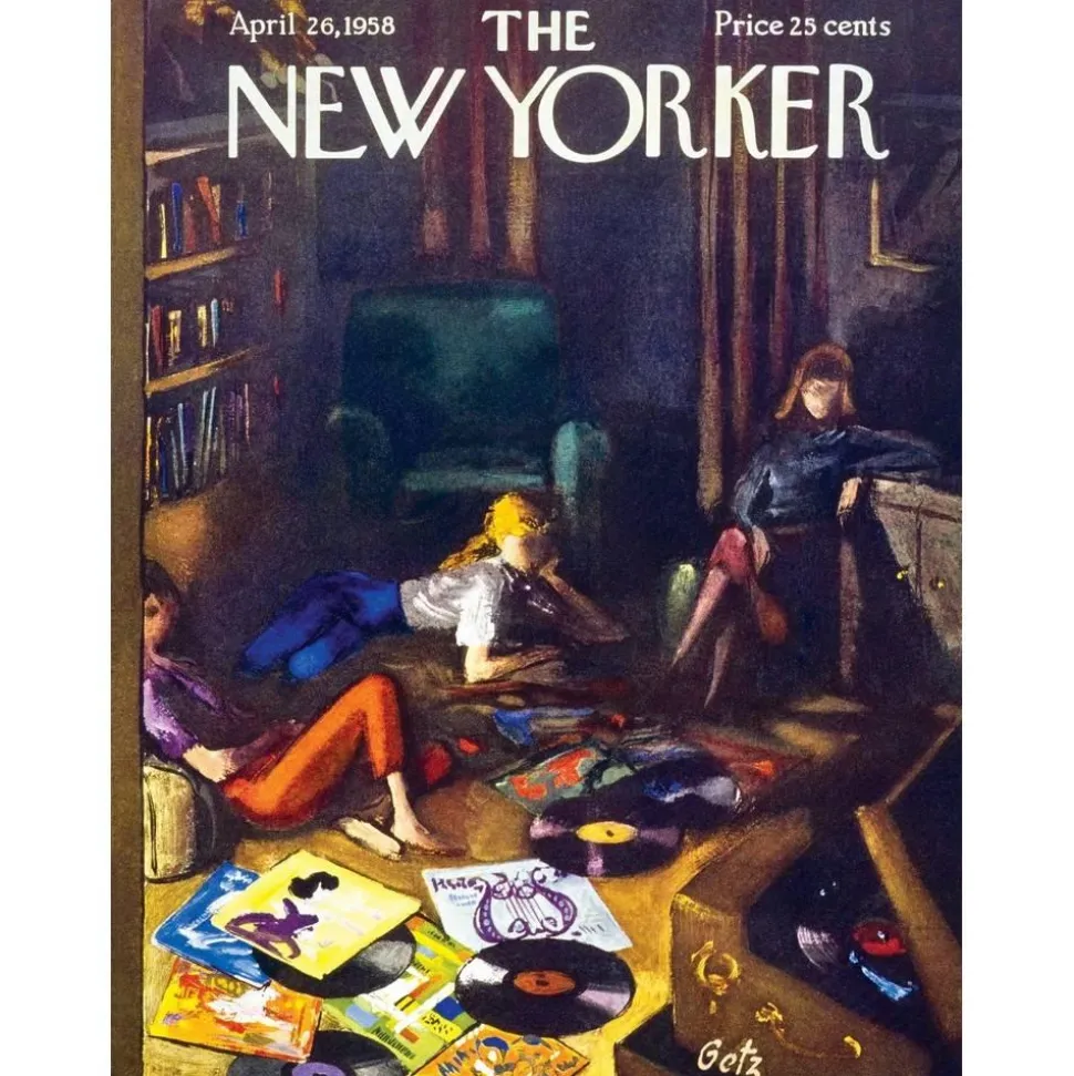 Puzzle 500 pièces : Salon de disques - New York Puzzle Company