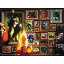 Puzzle 1000 pièces : Scar (Collection Disney Villainous) - Ravensburger