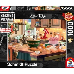 Puzzle 1000 pièces : Secret Puzzle : La table de la cuisine - Schmidt