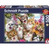 Puzzle 500 pièces : Selfie de chats - Schmidt