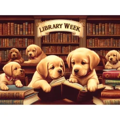 Puzzle 1000 pièces : Semaine à la bibliothèqe - Yazz puzzle