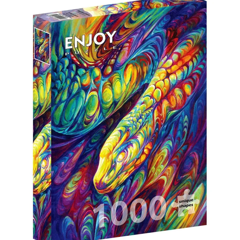 Puzzle 1000 pièces : Serpent Arc-en-ciel - EnjoyPuzzle