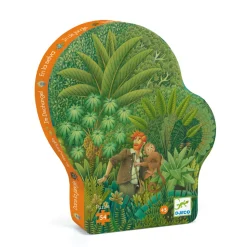 Puzzle 54 pièces : Silhouette : Dans la jungle - Djeco