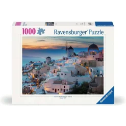 Puzzle 1000 pièces : Soirée à Santorin - Ravensburger