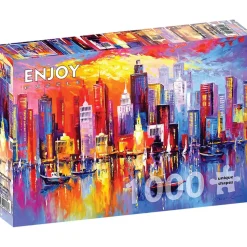 Puzzle 1000 Pièces : Soirée New York - EnjoyPuzzle