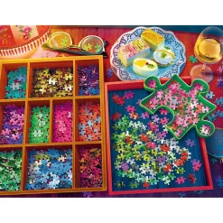 Puzzle 3000 pièces : Soirée Puzzle - Trefl
