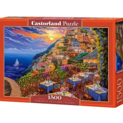 Puzzle 1500 pièces : Soirée Romantique Positano - Castorland