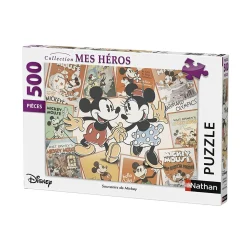 Puzzle 500 pièces : Souvenirs de Mickey - Nathan