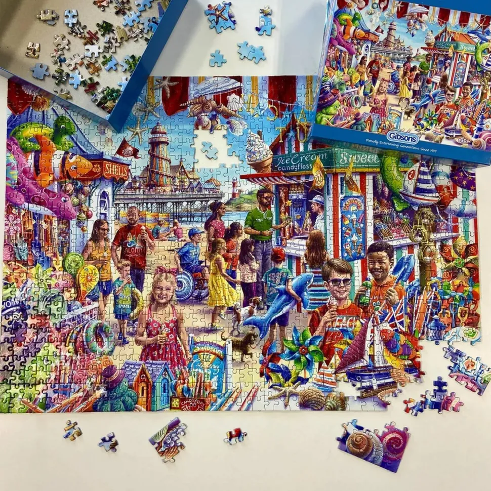 Puzzle 1000 pièces : Souvenirs de bord de mer - Gibsons