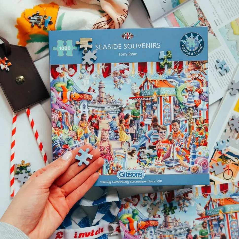 Puzzle 1000 pièces : Souvenirs de bord de mer - Gibsons