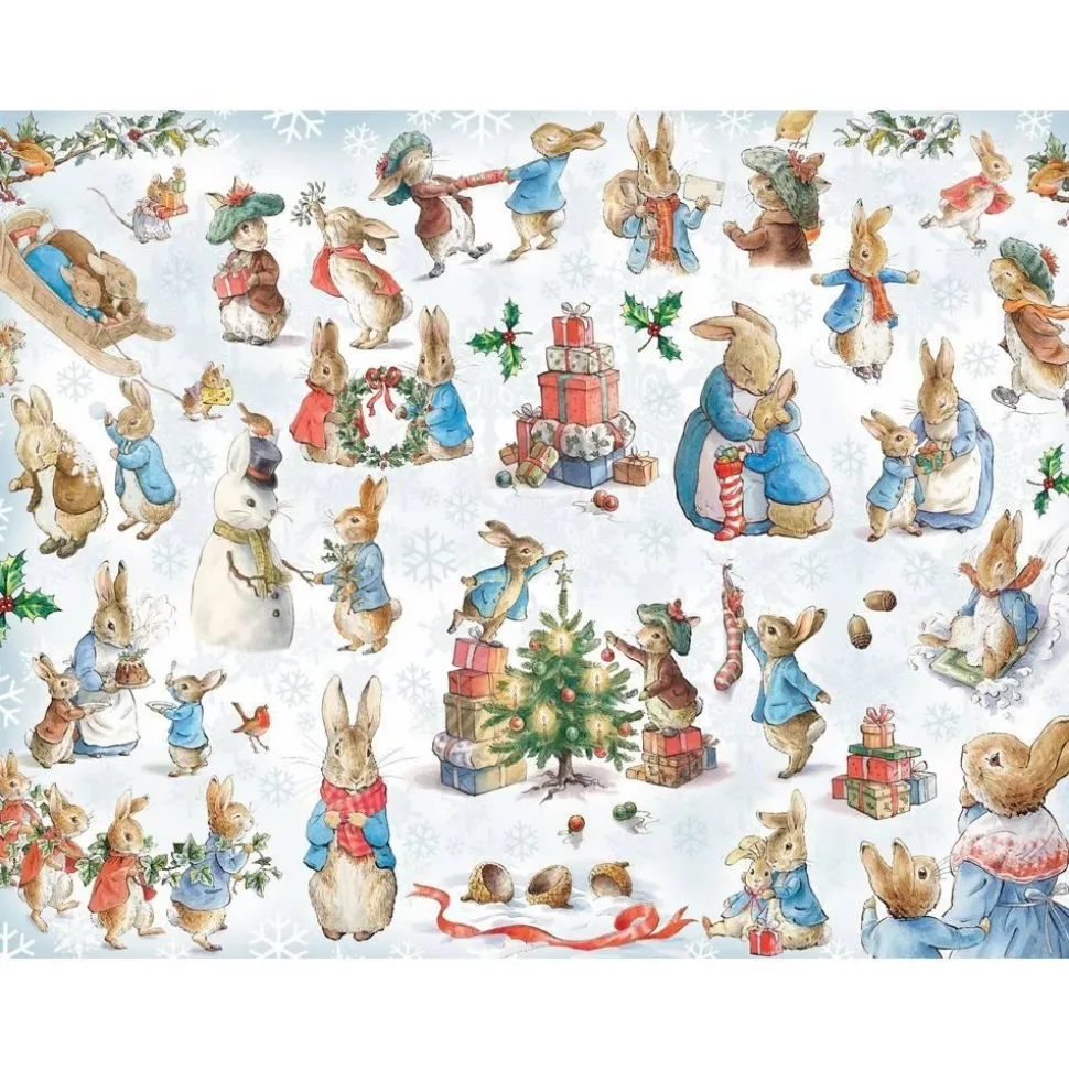 Puzzle 500 pièces : Souvenirs d'hiver de Pierre Lapin - New York Puzzle Company