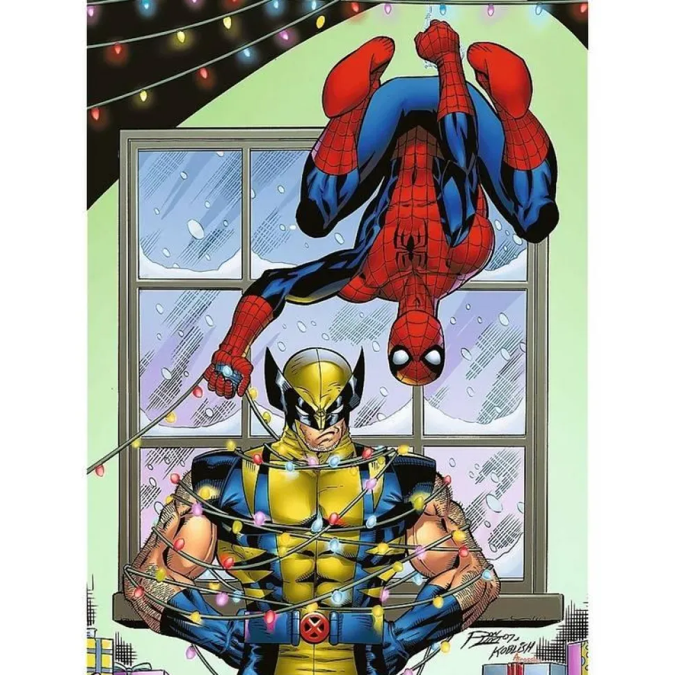 Puzzle 1000 pièces : Spider-man et Wolverine - Trefl