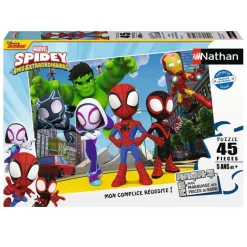 Puzzle 45 pièces : Spidey et ses amis extraordinaires - Nathan