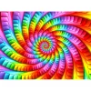Puzzle 1000 Pièces : Spirale Arc-en-Ciel Psychédélique - EnjoyPuzzle
