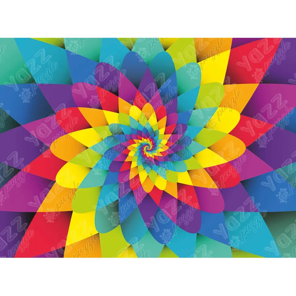 Puzzle 1000 pièces : Spirale arc en ciel - Yazz puzzle