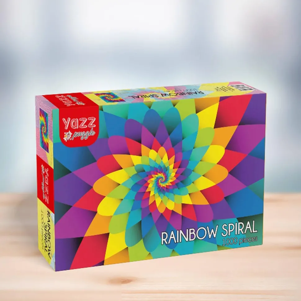 Puzzle 1000 pièces : Spirale arc en ciel - Yazz puzzle