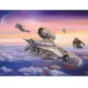 Puzzle 1000 pièces : Star Wars The Mandalorian : Thomas Kinkade : L'escorte - Schmidt