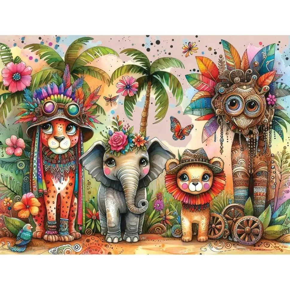 Puzzle 1000 pièces : STYLE TROPICAL - JaCaRou