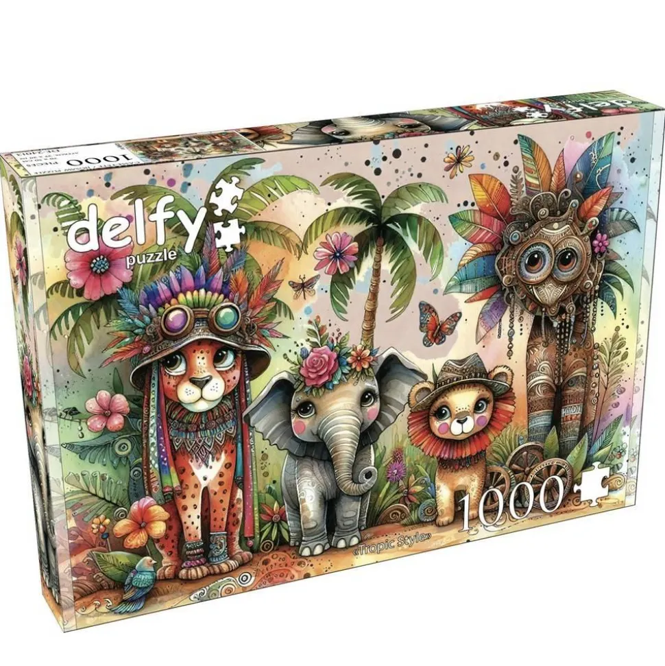 Puzzle 1000 pièces : STYLE TROPICAL - JaCaRou