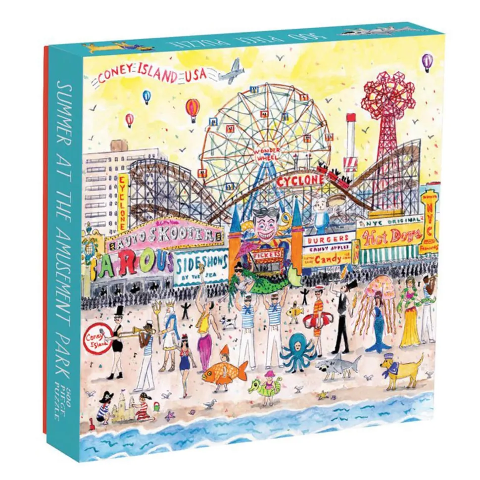 Puzzle 500 pièces : Summer at the Amusement Park par Michael Storrings - Galison