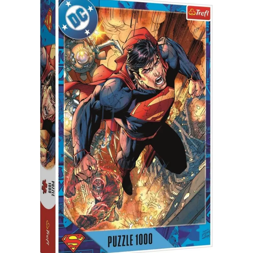 Puzzle 1000 pièces : Superman en action - Trefl