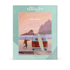 Puzzle 500 pièces : Surf de Tofino par Capri Sadler - Villager Puzzles