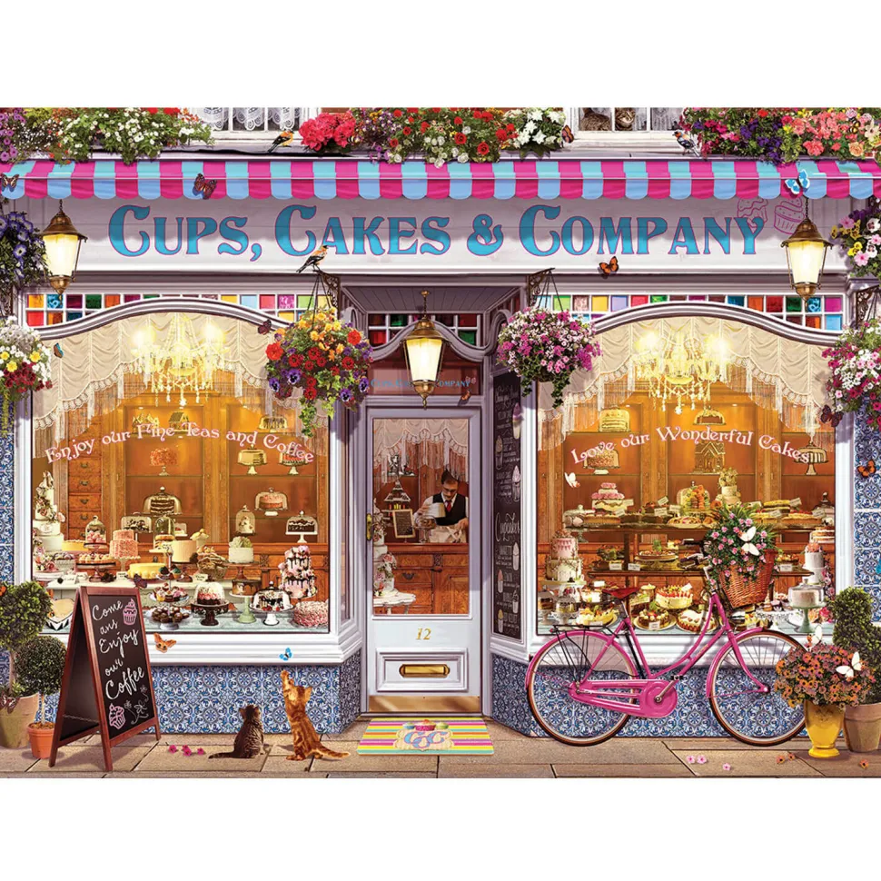 Puzzle 1000 pièces : Tasses, gâteaux et compagnie - Eurographics