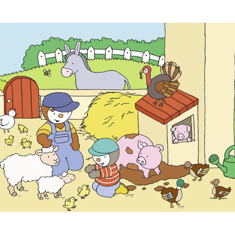 Puzzle 30 pièces : T'choupi à la ferme - Nathan