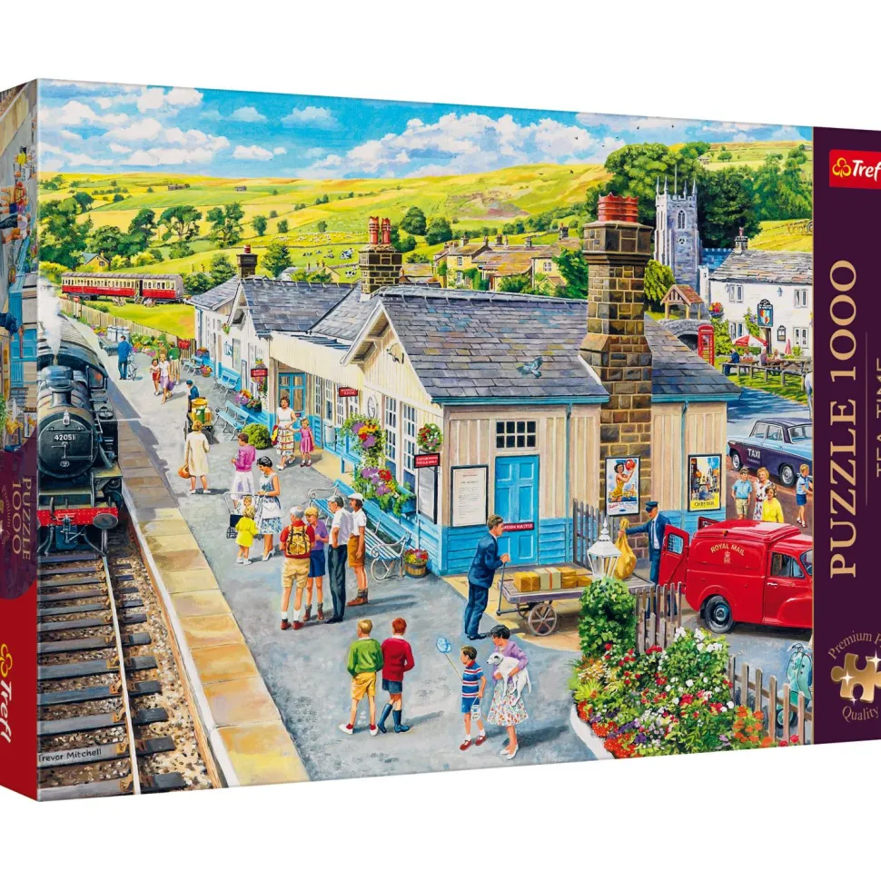 Puzzle 1000 pièces : Tea Time : La Station Village - Trefl