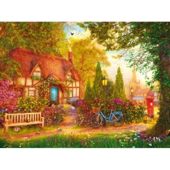 Puzzle 1000 pièces : Tea Time : Chaumière - Trefl