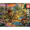 Puzzle 1000 pièces : Terre de dinosaures - Educa