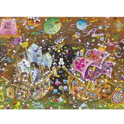 Puzzle 6000 pièces : The kiss, Mordillo - Clementoni