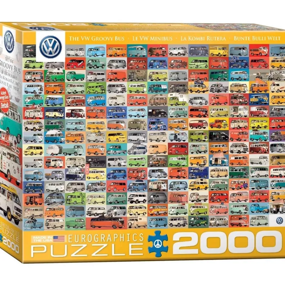 Puzzle 2000 pièces : The Volkswagon Groovy Bus - Eurographics