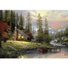 Puzzle 500 pièces - Thomas Kinkade : Maison en pleine montagne - Schmidt