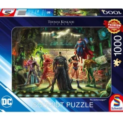 Puzzle 1000 pièces - Thomas Kinkade : The Justice League - Schmidt