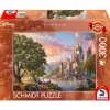Puzzle 3000 pièces : Thomas Kinkade : Le monde magique de Belle, Disney - Schmidt