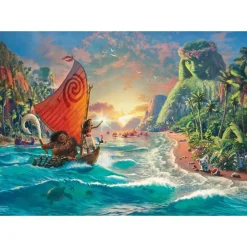 Puzzle 1000 pièces : Thomas Kinkade : Vaiana, Disney - Schmidt