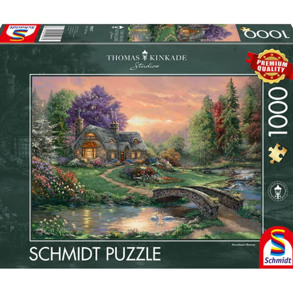 Puzzle 1000 pièces : Thomas Kinkade : Retraite chérie - Schmidt