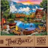 Puzzle 1000 pièces : Time Away - Canoë au coucher du soleil - Master Pieces