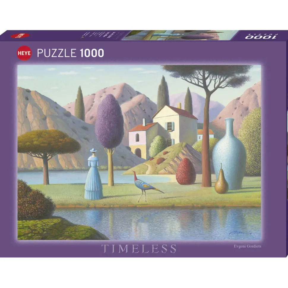 Puzzle 1000 pièces : Timeless : Dame En Bleu - Heye