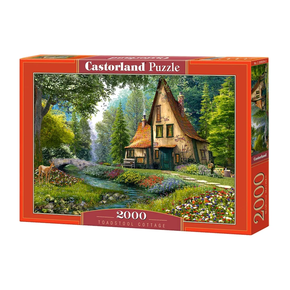 Puzzle 2000 pièces : Toadstool Cottage - Castorland